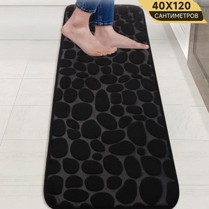 Alfombra de Baño Vast Ocean de 40X120 Cm, Absorbente, Antideslizante, de Terciopelo Coral - Product Image 4