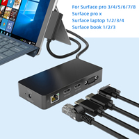 Stasiun Dok Triple Display 12 in 1 untuk Surface Pro 9/8/X/7/6/4/3