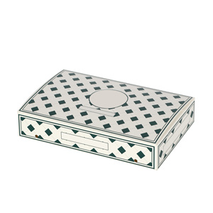 Custom Logo <b>Vintage</b> Grid Paper <b>Box</b> for Food Takeaway Packaging Manufacturer Vietnam ISO Certified Pastry <b>Box</b> Factory - Product Image 2