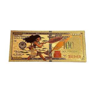 Banconota Commemorativa Moana in Lamina d'Oro da $<span class=keywords><strong>100</strong></span>, Stile Anime Americano, Regalo da Collezione - Product Image 2