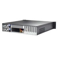 Boîtier de serveur informatique industriel 19 pouces 2u 6 baies Petit stockage réseau Profondeur du châssis 480 mm Avec alimentation redondante 550w 1+1