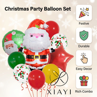 Lot de ballons gonflables personnalisés en gros pour Noël : Nouveaux ballons décoratifs en aluminium en forme de sapin et de Père Noël pour fêtes de Noël