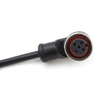 Cable de Transmisión de Señal M12 Aviation Hembra a RJ45, Cable Ethernet Industrial, Cable de Conexión Impermeable para Sensor