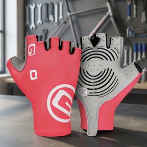 Gants de cyclisme mi-doigts en polyester et coton pour hommes et femmes, protection UV, compatibles écran tactile, pour activités de plein air, course à vélo, sport, gym, pêche estivale - Product Image 4