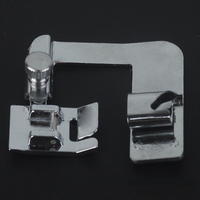 Pied presseur pour ourlet roulé de machine à coudre, modèle 6290, tailles 2/3/4/5/6/7/8, pour tissu, à clipser, pour bordure de bande de tissu