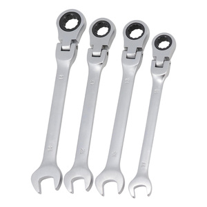OEM Matte Finish 6PCS CR-V <b>Ratchet</b> Combination Wrench Tool <b>Set</b> Flex-head Metric <b>Spanner</b> <b>Set</b> - Product Image 3