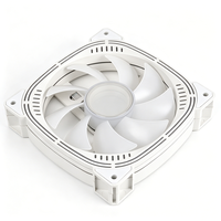 Refroidisseur de processeur ARGB OEM 120 mm, ventilateur PC à roulement hydraulique PWM 4 broches 5 V 3 broches, radiateur de jeu aux couleurs personnalisables et réglables