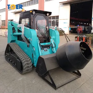 TDER track loader mini yükleyici ve kompakt paletli yükleyiciler 500kg 700kg 850kg 900kg kızak nokta dönüşlü yükleyici parça ile