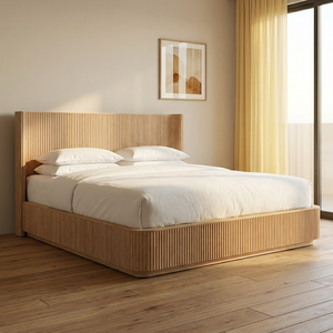 <span class=keywords><strong>Letto</strong></span> in Legno Stile Cinese, Soluzione Completa per l'Acquisto, con Doghe Verticali, Misura Queen, per Arredamento Camera <span class=keywords><strong>da</strong></span> <span class=keywords><strong>Letto</strong></span> - Product Image 1