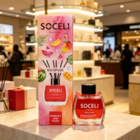 Diffuseur de parfum puissant 120 ml, aromathérapie, parfum d'ambiance pour la maison et la salle de bain, flacon en verre, fournisseur OEM Chine SOCELI