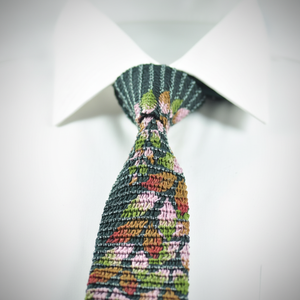 Corbata plisada estampada de poliéster a la moda para hombre, diseña tu propia corbata - Product Image 5