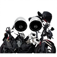 Sistema de Audio para Motocicleta Harley de Alta Gama, Todo en Uno, 4 Pulgadas, con USB, AUX, Radio FM, Control Remoto con Cable, Marca SHARK, 6 Meses de Garantía