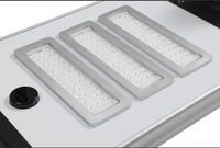Lampadaire solaire tout-en-un intégré, haute luminosité, télécommande intelligente, étanche, pour projets gouvernementaux