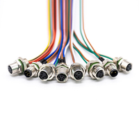 M12 4 p abgeschirmtes PUR-Kabel 4-poliger Stecker