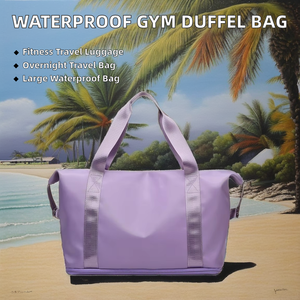 Unisex Große Wasserdichte Nylon-Sporttasche mit Reißverschluss, Anpassbarem Logo, Organizer, Faltbar, Übernachtungstasche, Hochwertig, Recycelbar - Product Image 3