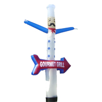 Gonflable pour hommes, Promotion personnalisée, flèche de ciel gonflable à une jambe, vente en gros
