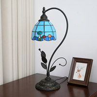 Lampe de chevet créative européenne et américaine, lampe de table pour chambre à coucher, décoration de jardin méditerranéen, petite lampe de table exquise et mignonne