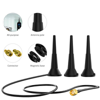 Antenne Wi-Fi omnidirectionnelle flexible et rotative en caoutchouc, double bande 2,4 GHz 5 GHz, connecteur RP-SMA mâle