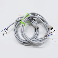 Câble Connecteur Industriel M12 4P 5P Mâle Femelle Code A Droit Étanche IP67 Cuivre PVC 5m Personnalisé en Usine
