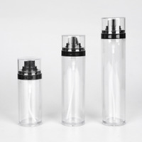 Flacons transparents en PET à paroi épaisse de 50 ml, 80 ml, 100 ml, imprimés à l'écran, pour spray fixateur ; parfums, cosmétiques, format voyage