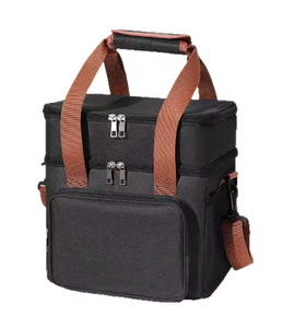 Sac isotherme portable double couche grande capacité, nouvelle version rehaussée, avec fermeture éclair, sac à bandoulière pour pique-nique et glacière extérieure - Product Image 1