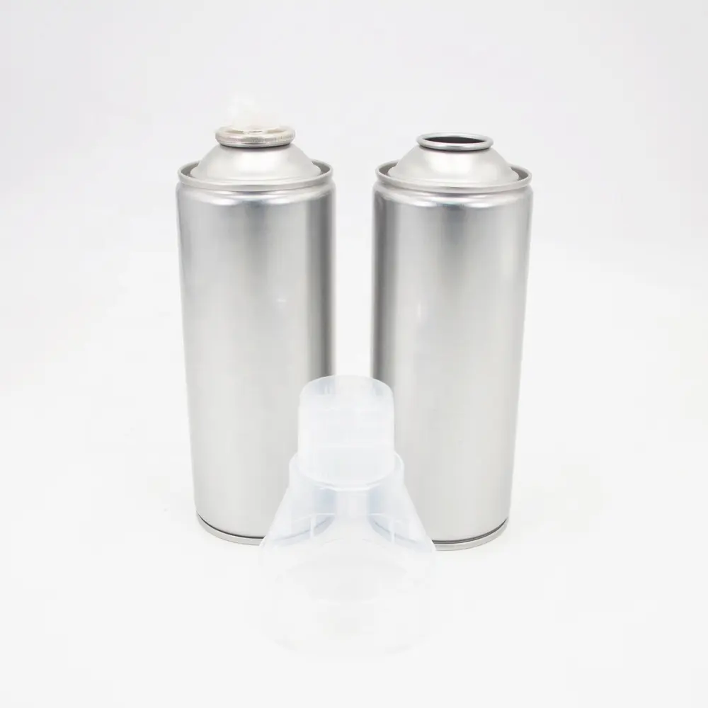 Aerosol kap üretici toptan özelleştirilebilir doldurulabilir boş oksijen aerosol teneke kutu