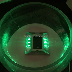 <span class=keywords><strong>Vial</strong></span> Bidireccional <span class=keywords><strong>de</strong></span> ojos <span class=keywords><strong>de</strong></span> <span class=keywords><strong>gato</strong></span> para pavimento, Panel Solar y luces Led, indicador lateral, tachuelas, color azul - Product Image 6