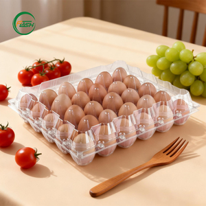 Barquettes à œufs en plastique transparent empilables pour œufs de caille, conçues pour un stockage et un transport sécurisés pour les fermes, les épiceries et <span class=keywords><strong>l</strong></span>'usage domestique - Product Image 6