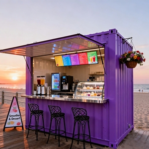 Café mobile moderne, bar à jus, magasin de vente au détail, conteneur de restaurant avec cuisine - Product Image 3