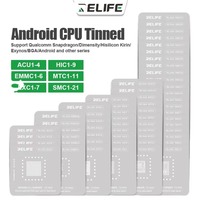RELIFE RL-044 58 pièces Série AD Kit de pochoirs en acier pour reballing de puces, compatible avec divers téléphones de la série AD, outils de réparation