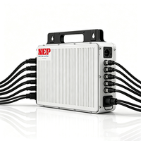 Micro-onduleur solaire NEP BDHX-1000 pour systèmes connectés au réseau et hors réseau, protection IP65, compatible avec les batteries au lithium, onduleur de stockage d'énergie