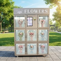 Distributeur de fleurs entièrement automatique à écran tactile personnalisé pour fleurs fraîches