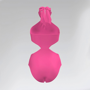 Maillot de bain monokini chic et sexy à découpes torsadées avec dos croisé pour une silhouette flatteuse - Product Image 2