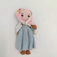 Poupée musulmane tricotée à la main, compagnon pour enfants, jouet en peluche, style islamique, poupée en peluche
