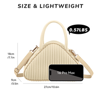 NOHOO Meilleur Prix 2 en 1 Nouveau Designer Triangle Compact Sac à Bandoulière pour Dame Femme Fille