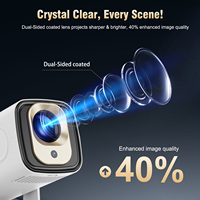 Magcubic HY260PRO Mini-Projecteur avec Sac 4K Portable à Focale Courte pour Home Cinéma, Lampes LED à Objectif Autofocus