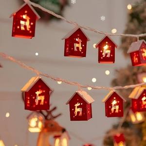 Guirnalda de Luces LED Impermeables para Navidad, Diseño de Casita, 6V CC, 1 Año de Garantía, para Decoración de Jardín, Bodas, Parques e Interiores - Product Image 1