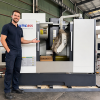 Promotion : Centre d'usinage vertical CNC Fanuc haute précision VMC855 3 axes BT40 à broche unique, robuste