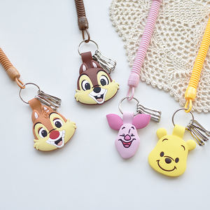 Microfibre enroulé fil extensible dessin animé porte-clés à la mode pendentif suspendu ornement clé portefeuilles accessoire décoratif - Product Image 2