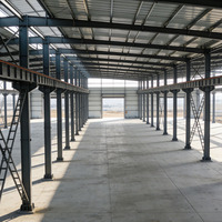 Structure en acier préfabriquée sur mesure pour abri d'élevage, bâtiment d'entrepôt agricole personnalisé pour bétail et volailles, installation rapide