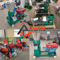 Nouvelle machine à granulés d'aliments industriels ALLWIN, moteur électrique, capacité élevée de 100 kg/h, 220V/380V, pour le traitement des grains et de la paille