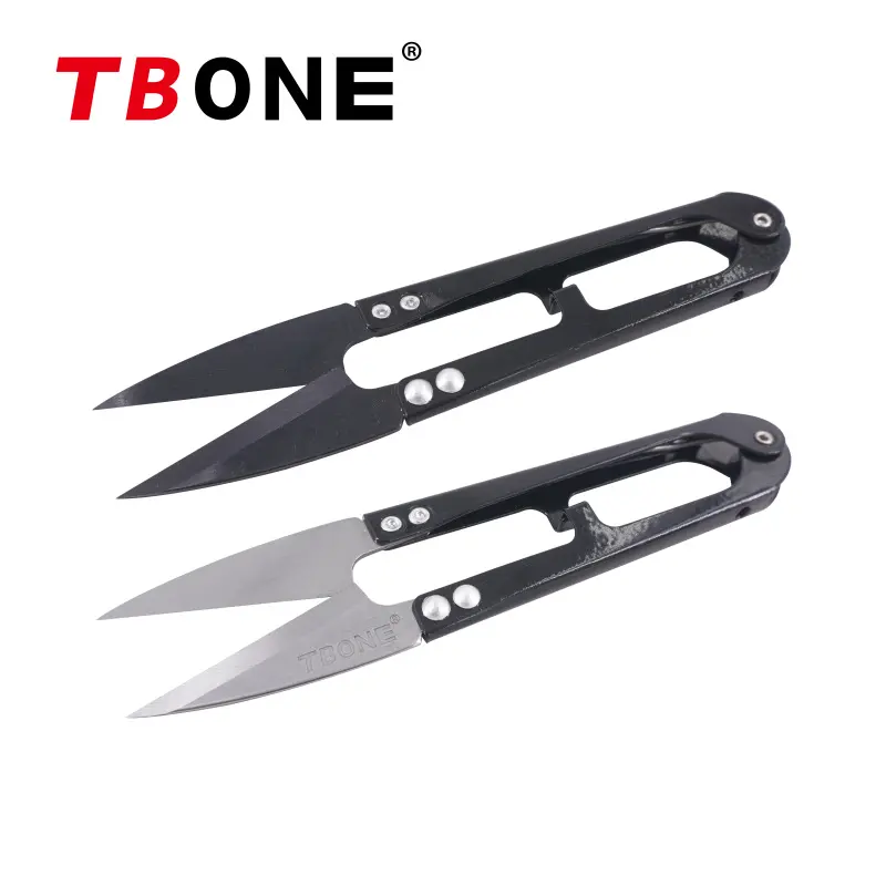 Tbone TB-108 scissors made of SK5 high carbon steel for Fabric /Sewing Shear thread cutting clothing sharp black and white