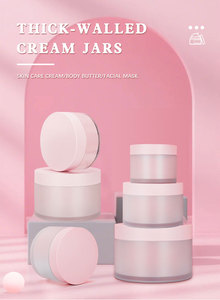 Luxury Skincare Empty Face Cream Eye Cream Containers Plastic Cosmetic Wide Mouth <b>Clear</b> Mini Jars White/Black Facial Cleanser - Product Image 5
