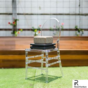 เก้าอี้พลาสติกใสทรงกลมแบบถอดประกอบได้สำหรับงานแต่งงาน งานจัดเลี้ยง และงานอีเว้นท์ - Product Image 2