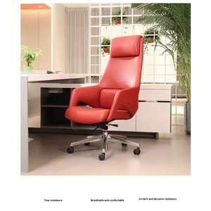 Muebles de oficina Sillas para visitantes Leader PU Manager Silla de oficina Silla de cuero giratoria ergonómica ejecutiva de cuero - Product Image 3