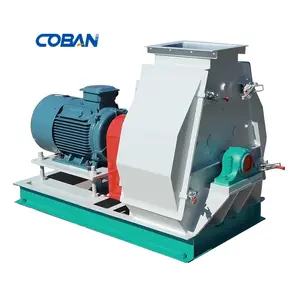 CE biomass wood rice husking grinding machine rice hull powder making machine hammer mill with cyclone fan pulse filter