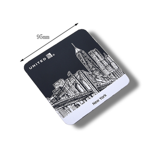 Portable Custom Logo Black Square Acrylic <b>Coaster</b> <b>for</b> <b>Drinks</b> - Product Image 3