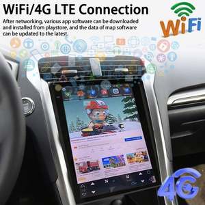 Reproductor Multimedia para Auto con Pantalla Tesla de 12.1 Pulgadas, 8GB + 256GB, para Ford Mondeo 2016 Fusion, Radio Android 13, GPS, Unidad Principal Estéreo - Product Image 3