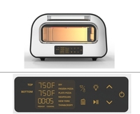 Four à convection électrique professionnel numérique GTPZ15-D de 12 pouces, en acier inoxydable, capacité de 15 L, utilisation domestique, chauffe rapidement