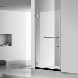 OEM de vidro reforçado porta de chuveiro de segurança para uso em banheiros modernos simples